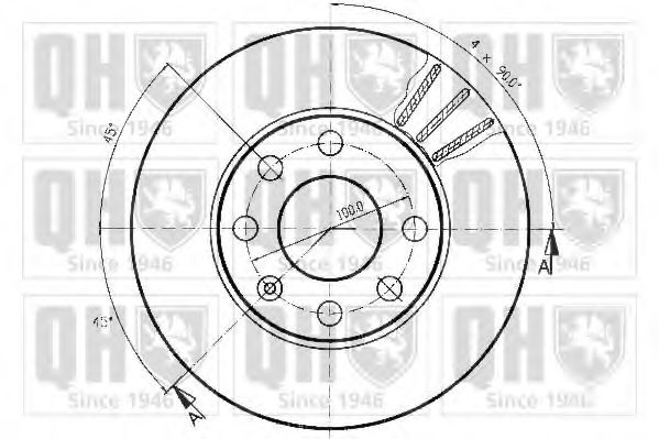 Тормозной диск QUINTON HAZELL BDC3205