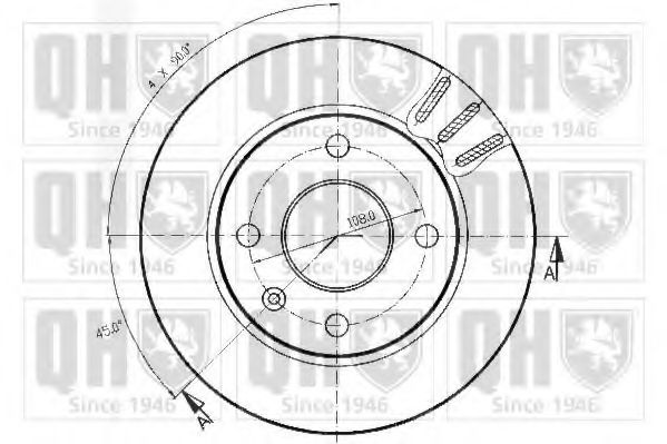 Тормозной диск QUINTON HAZELL BDC3236
