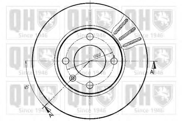 Тормозной диск QUINTON HAZELL BDC3309