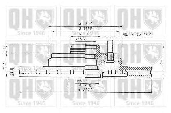 Тормозной диск VOLVO 1329637 Тормозной диск VOLVO 1329637