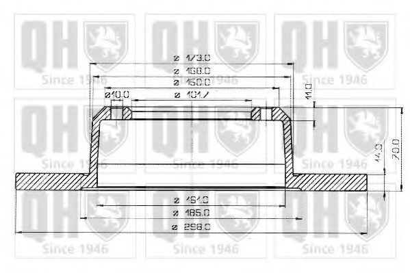 Тормозной диск LAND ROVER 571762 Тормозной диск LAND ROVER 571762