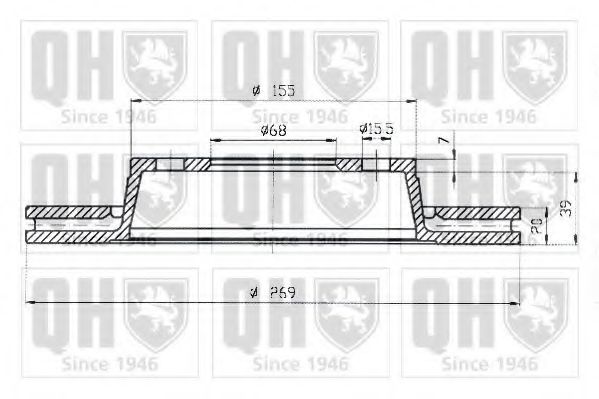 Тормозной диск VAG 4D0615601A Тормозной диск VAG 4D0615601A