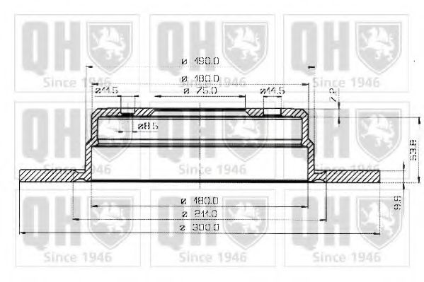 Тормозной диск QUINTON HAZELL BDC3640 Тормозной диск QUINTON HAZELL BDC3640