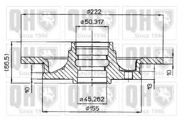 Тормозной диск MAZDA BF6833251A Тормозной диск MAZDA BF6833251A