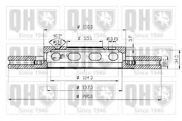 Тормозной диск QUINTON HAZELL BDC3783 Тормозной диск QUINTON HAZELL BDC3783