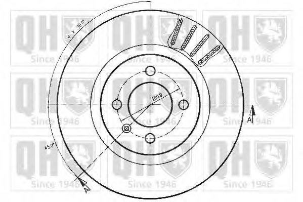 Тормозной диск QUINTON HAZELL BDC3783
