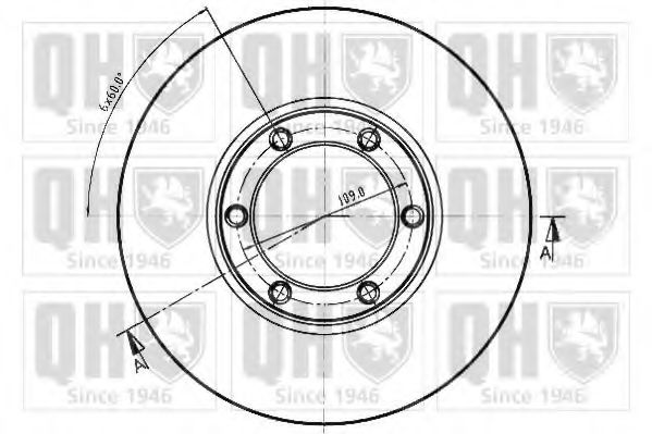 Тормозной диск QUINTON HAZELL BDC3828