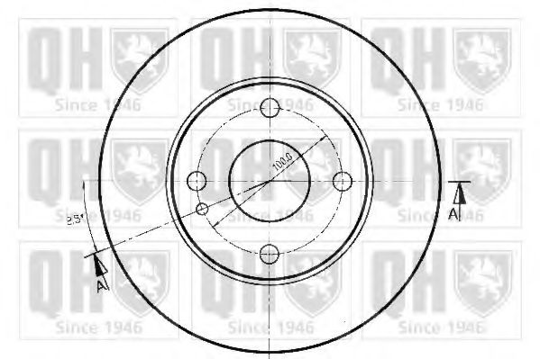 Тормозной диск QUINTON HAZELL BDC3960