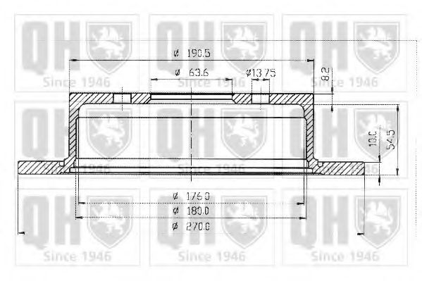 Тормозной диск FORD 6691106 Тормозной диск FORD 6691106