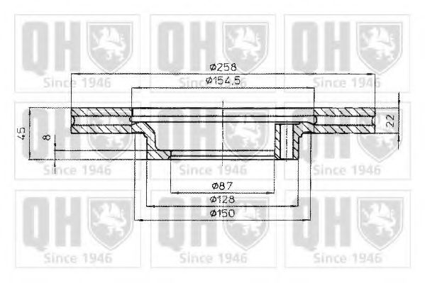 Тормозной диск MITSUBISHI MB407036 Тормозной диск MITSUBISHI MB407036
