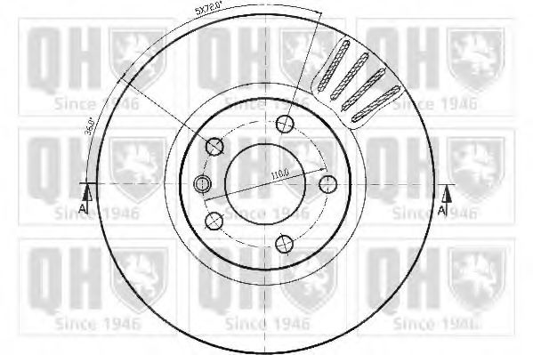 Тормозной диск QUINTON HAZELL BDC4439