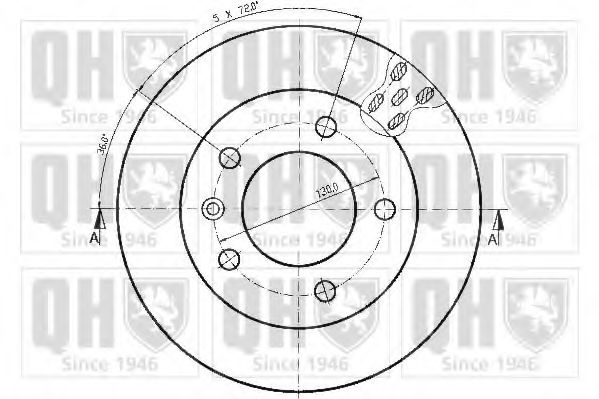 Тормозной диск QUINTON HAZELL BDC4544