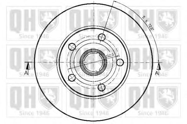 Тормозной диск QUINTON HAZELL BDC4552
