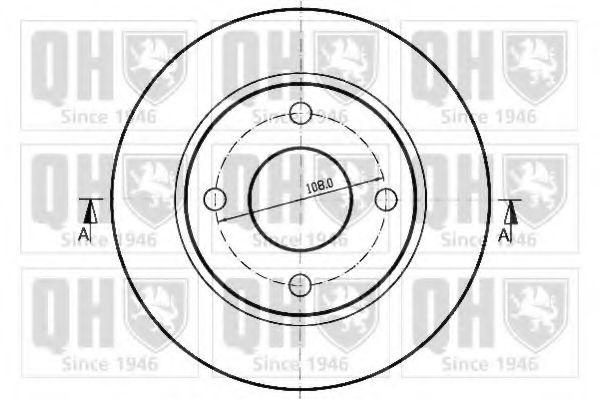 Тормозной диск QUINTON HAZELL BDC4577
