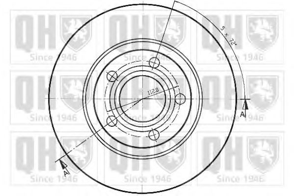Тормозной диск QUINTON HAZELL BDC4578