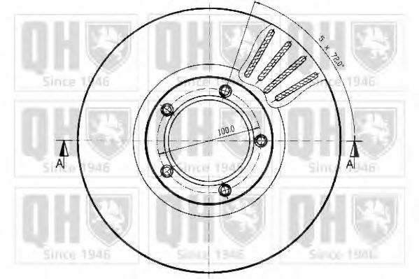 Тормозной диск QUINTON HAZELL BDC4583