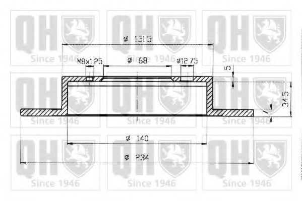 Тормозной диск Nissan/Infiniti 4320658Y02 Тормозной диск Nissan/Infiniti 4320658Y02