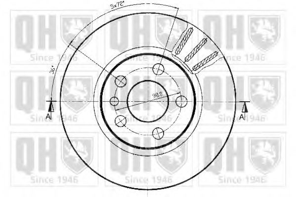 Тормозной диск QUINTON HAZELL BDC4620