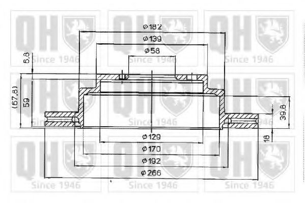 Тормозной диск SUBARU 26310AA112 Тормозной диск SUBARU 26310AA112