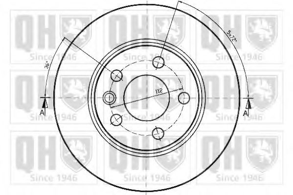 Тормозной диск QUINTON HAZELL BDC4733