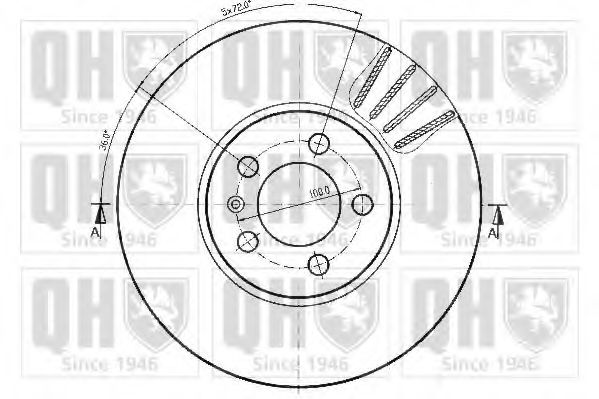 Тормозной диск QUINTON HAZELL BDC4735