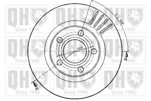 Тормозной диск QUINTON HAZELL BDC4752