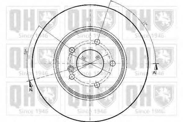 Тормозной диск QUINTON HAZELL BDC4795