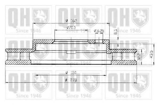 Тормозной диск QUINTON HAZELL BDC4797 Тормозной диск QUINTON HAZELL BDC4797