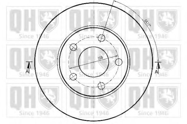 Тормозной диск QUINTON HAZELL BDC4797