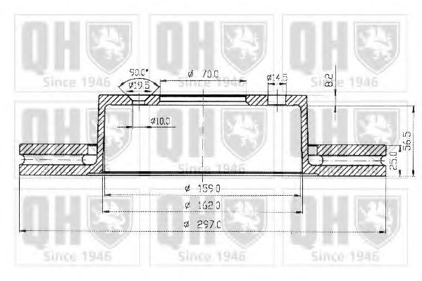 Тормозной диск QUINTON HAZELL BDC4804 Тормозной диск QUINTON HAZELL BDC4804
