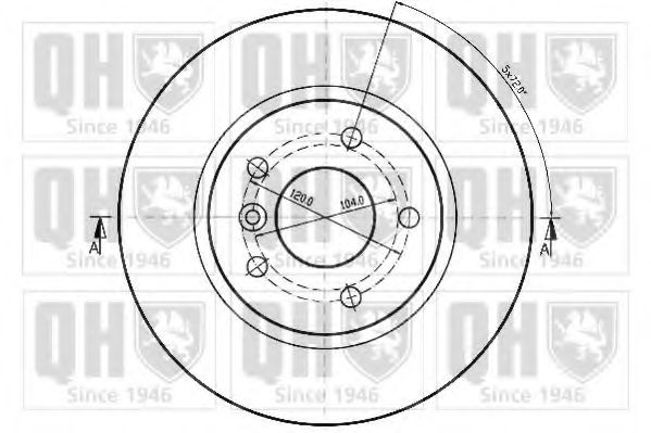 Тормозной диск QUINTON HAZELL BDC4804