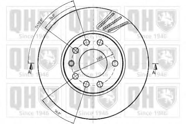 Тормозной диск QUINTON HAZELL BDC4814