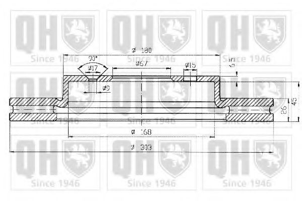 Тормозной диск QUINTON HAZELL BDC4817 Тормозной диск QUINTON HAZELL BDC4817