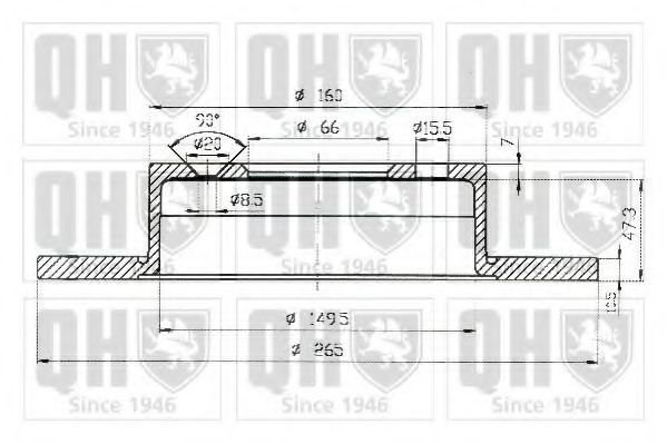 Тормозной диск QUINTON HAZELL BDC4869 Тормозной диск QUINTON HAZELL BDC4869