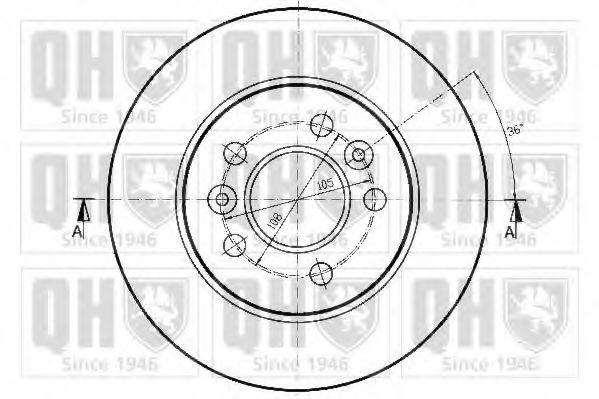 Тормозной диск QUINTON HAZELL BDC4869