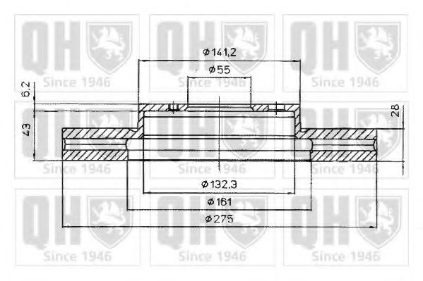 Тормозной диск Toyota/Lexus 4351220590 Тормозной диск Toyota/Lexus 4351220590