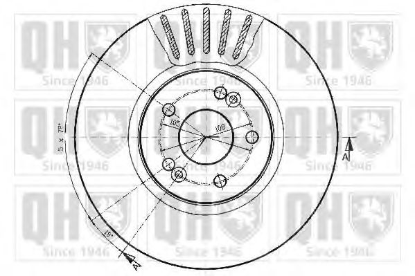 Тормозной диск QUINTON HAZELL BDC5169