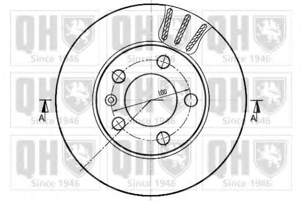 Тормозной диск QUINTON HAZELL BDC5282