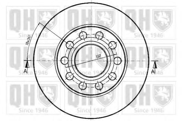Тормозной диск QUINTON HAZELL BDC5307