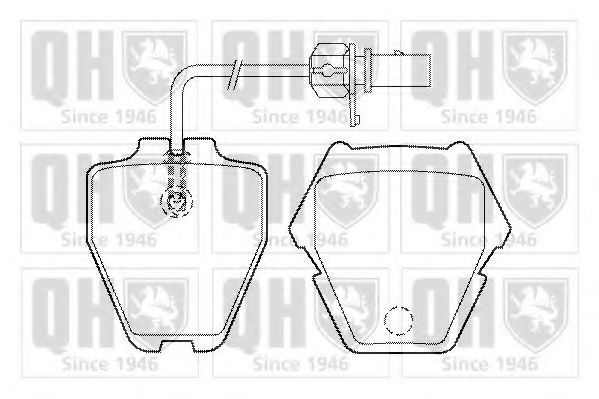 Тормозные колодки QUINTON HAZELL BP1488