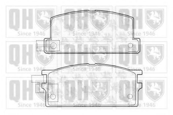 Тормозные колодки QUINTON HAZELL BP444