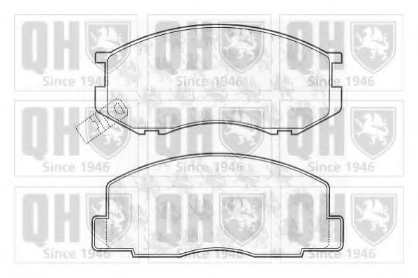 Тормозные колодки QUINTON HAZELL BP512