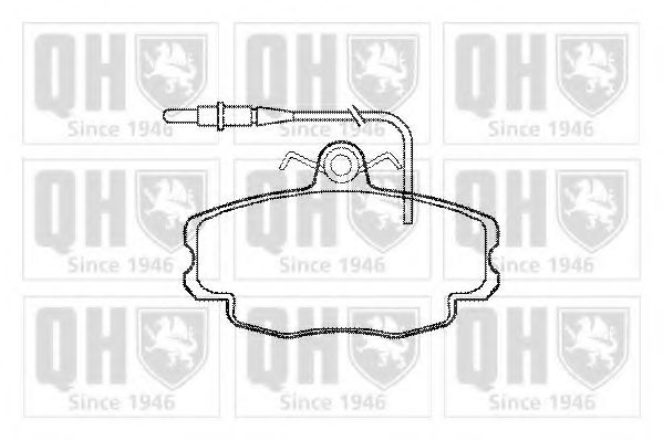 Тормозные колодки QUINTON HAZELL BP536
