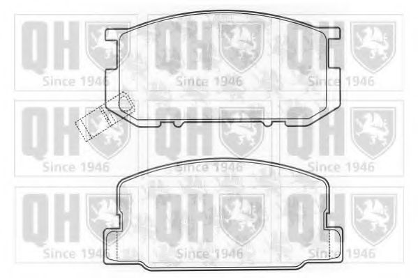 Тормозные колодки QUINTON HAZELL BP587