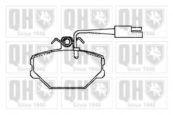 Тормозные колодки quintonhazell BP596
