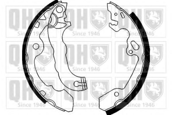 Тормозные колодки барабанные FORD 1075549