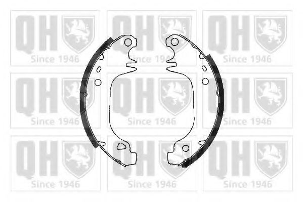 Тормозные колодки барабанные QUINTON HAZELL BS616