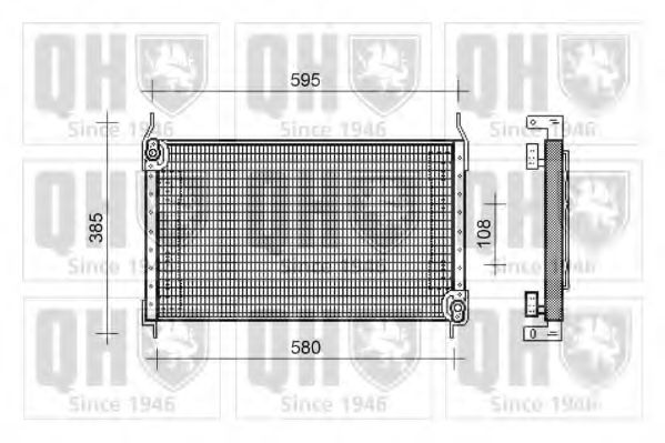 Радиатор кондиционера quintonhazell QCN250