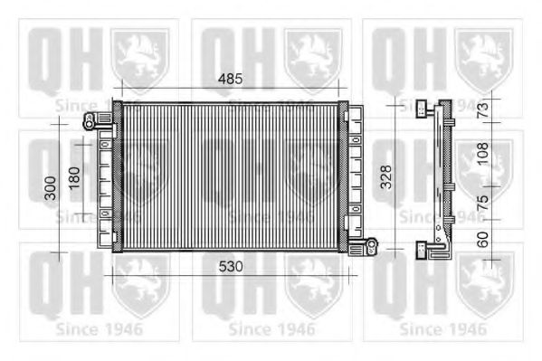 Радиатор кондиционера quintonhazell QCN259