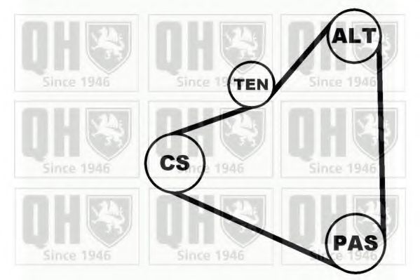 Комплект ролика ремня генератора QUINTON HAZELL QDK1